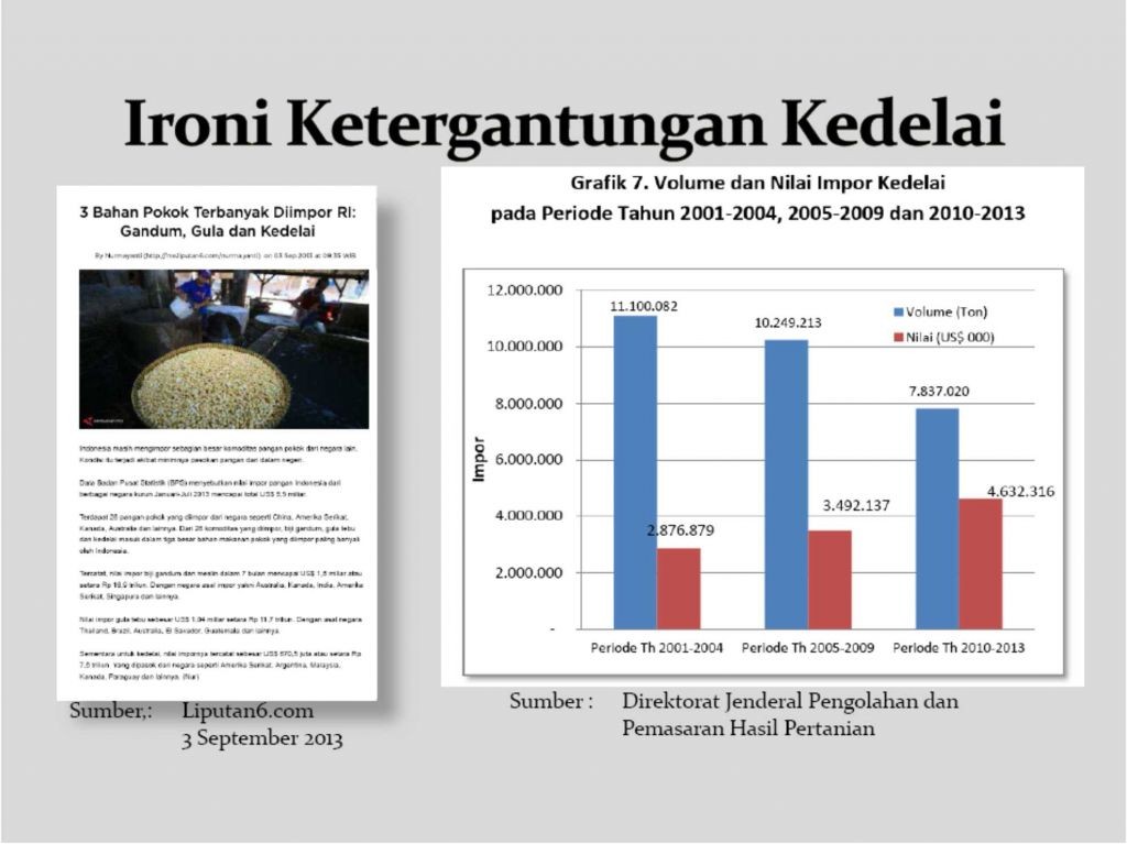 Ironi ketergantungan kedelai 1